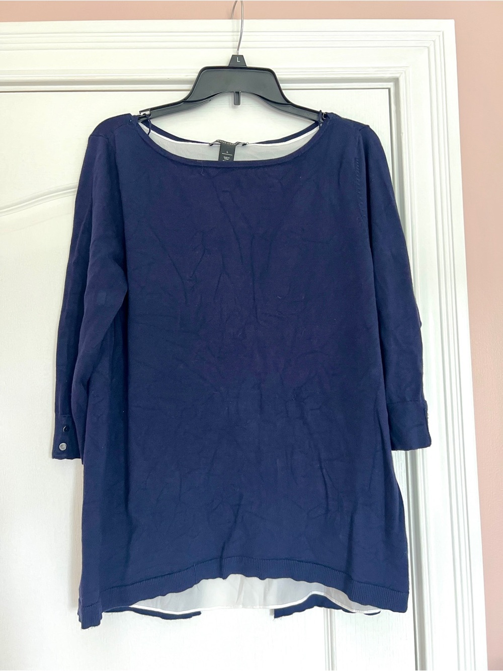 White House Black Market Navy Sweater